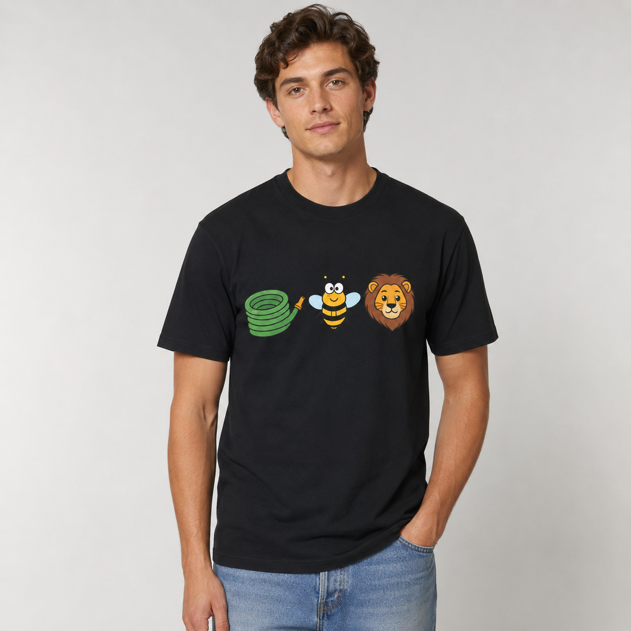 Hose Bee Lion Funny Rebus T-Shirt